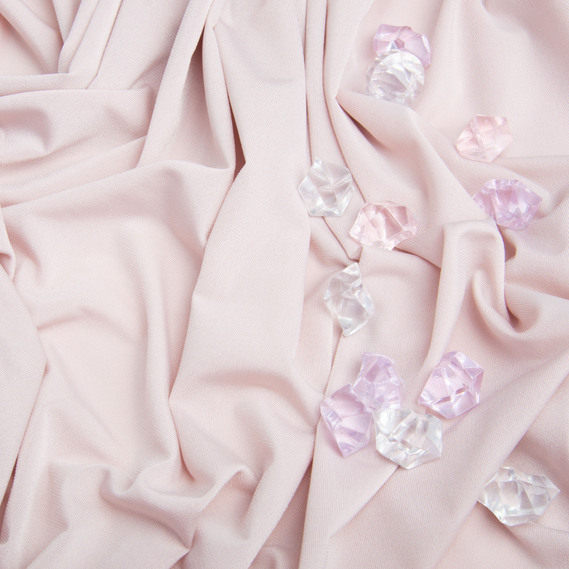 Ткань трикотаж масло Саманта 185 гр/м2 150 см легкая эластичная стрейчевая пудра, фото 3