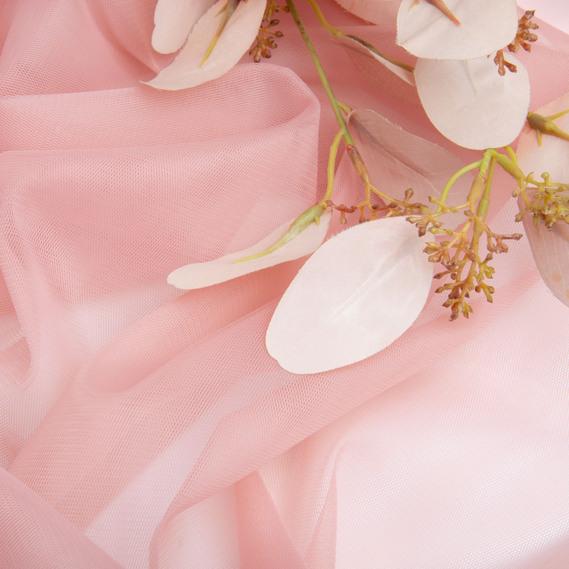 Ткань фатин евро 300 см 15 гр/м2 легкая декоративная для платьев, костюмов, декора  №9/F пудра, фото 3