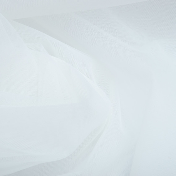 Ткань фатин евро 300 см 15 гр/м2 легкая декоративная для платьев, костюмов, декора  V-H3 св/молоко, фото 2