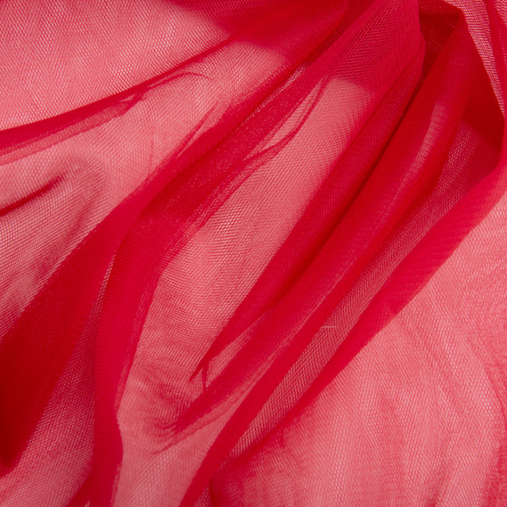 Ткань фатин евро 300 см 15 гр/м2 легкая декоративная для платьев, костюмов, декора  №100 вишня, фото 2