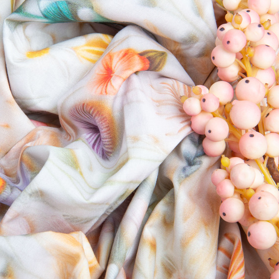 Ткань бязь ранфорс 5D для постельного белья, хлопок 125 гр/м2 240 см натуральная, постельная ткань, ткань для простыней, пододеяльников, наволочек 182 Ніжність, фото 4