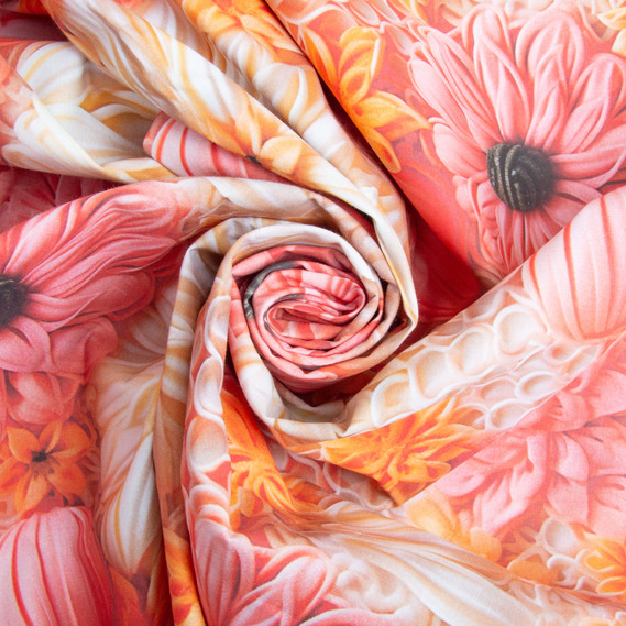 Ткань бязь ранфорс 5D для постельного белья, хлопок 125 гр/м2 240 см натуральная, постельная ткань, ткань для простыней, пододеяльников, наволочек 150/V01 Далія, фото 1