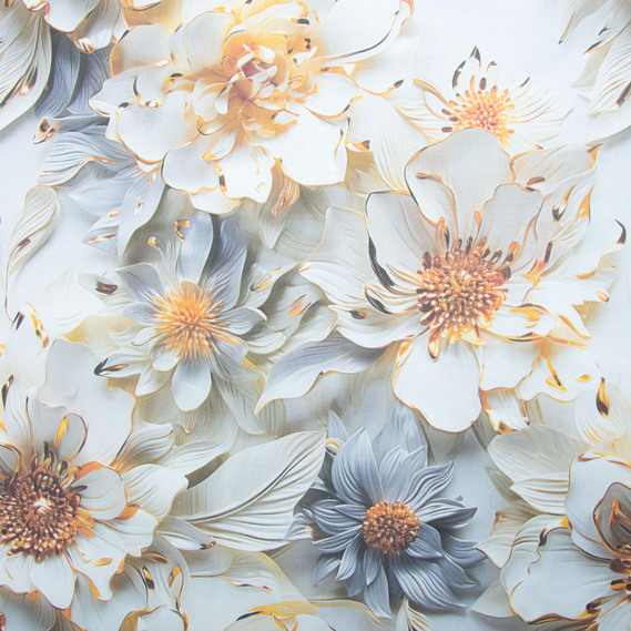 Ткань бязь ранфорс 5D для постельного белья, хлопок 125 гр/м2 240 см натуральная, постельная ткань, ткань для простыней, пододеяльников, наволочек Мірабелла, фото 2