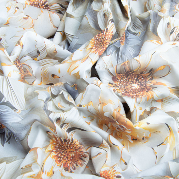 Ткань бязь ранфорс 5D для постельного белья, хлопок 125 гр/м2 240 см натуральная, постельная ткань, ткань для простыней, пододеяльников, наволочек Мірабелла, фото 3