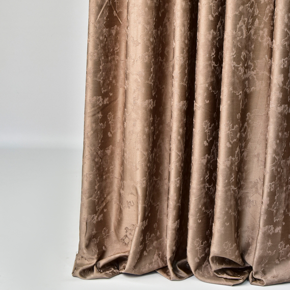 Ткань портьерная жаккардовая Тина 290 см 245 гр/м2, шторная ткань, ткань для штор, шторы, портьеры, гардины, ткань гардинная V-4501 какао, фото 1