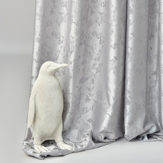 Ткань портьерная жаккардовая Тина 290 см 245 гр/м2, шторная ткань, ткань для штор, шторы, портьеры, гардины, ткань гардинная V-1501 попіл, фото 4