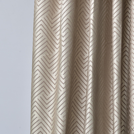 Ткань портьерная жаккардовая Паркер 290 см 278 гр/м2, шторная ткань, ткань для штор, шторы, портьеры, гардины, ткань гардинная V-602 беж, фото 2
