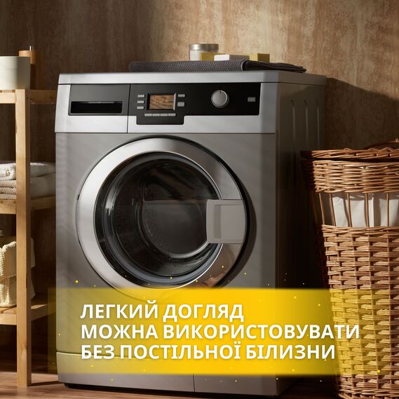 Комплект постельного белья полуторный Cloud Dream IDEIA жатка, в подарочной упаковке сірий/беж, фото 9