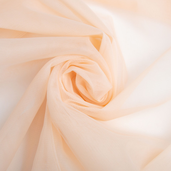 Tulle fabric, 3.0 meters, Euro style V-H6 св/персик, фото 1