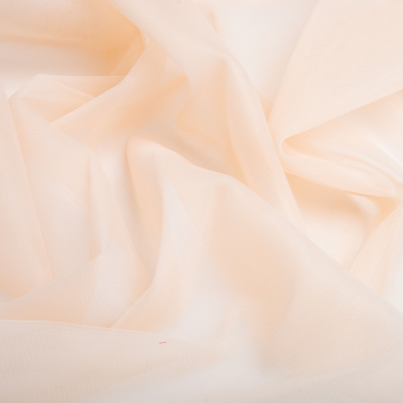 Tulle fabric, 3.0 meters, Euro style V-H6 св/персик, фото 2