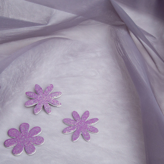 Ткань фатин евро 300 см 15 гр/м2 легкая декоративная для платьев, костюмов, декора  V-H74 т/сірий, фото 3