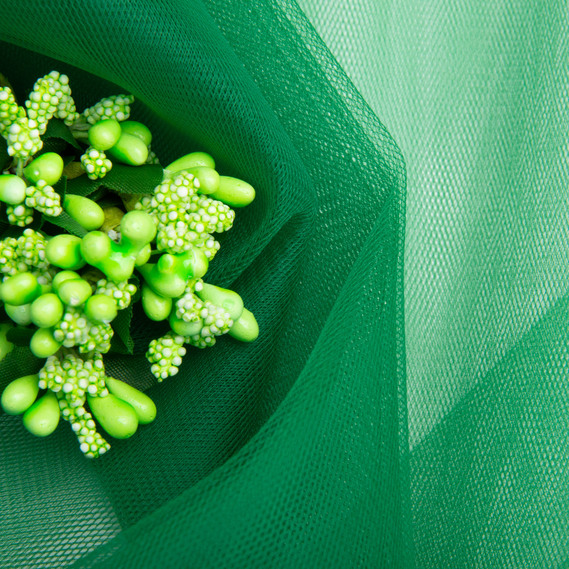 Tulle fabric, 3.0 meters, Euro style V-H34 смарагд, фото 4