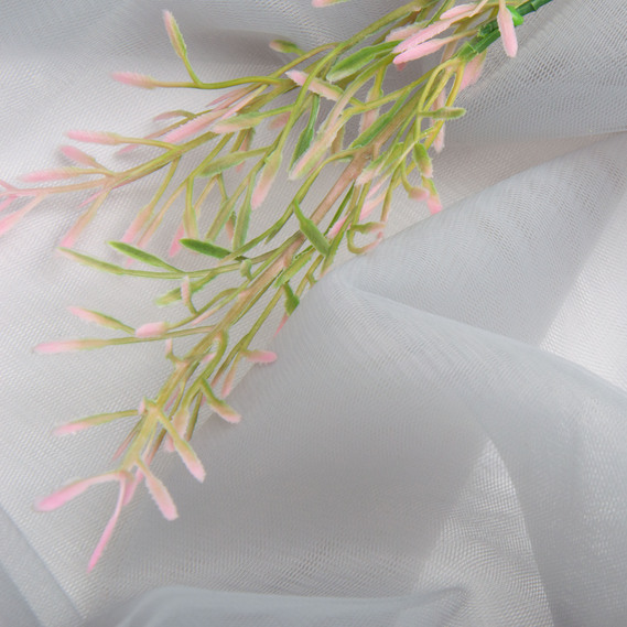 Tulle fabric, 3.0 meters, Euro style V-H119 попіл, фото 3