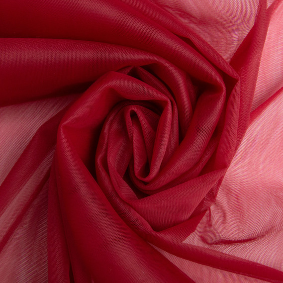 Ткань фатин евро 300 см 15 гр/м2 легкая декоративная для платьев, костюмов, декора  V-H71 бордо, фото 1