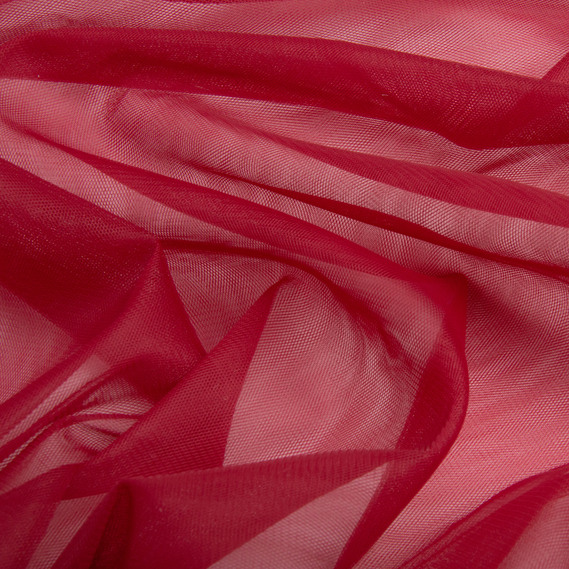 Ткань фатин евро 300 см 15 гр/м2 легкая декоративная для платьев, костюмов, декора  V-H71 бордо, фото 2