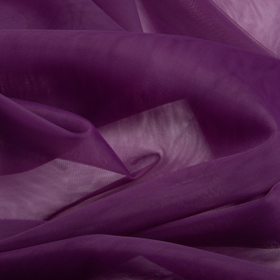 Tulle fabric, 3.0 meters, Euro style №44 слива, фото 2