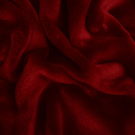 Velsoft blanket 170х210 cm, super soft, with Christmas embroidery бордо печиво, фото 3