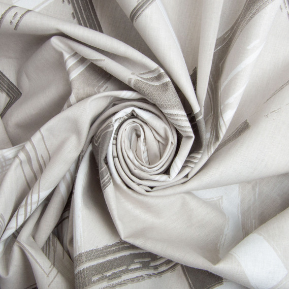 Ranfors coarse calico fabric 5,28951/47 Графіка беж, фото 1