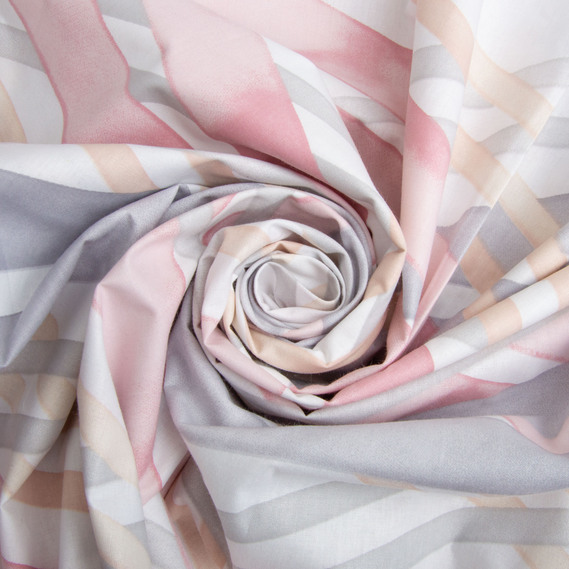 Ranfors coarse calico fabric 8.28909/24 Ромб рожева, фото 1