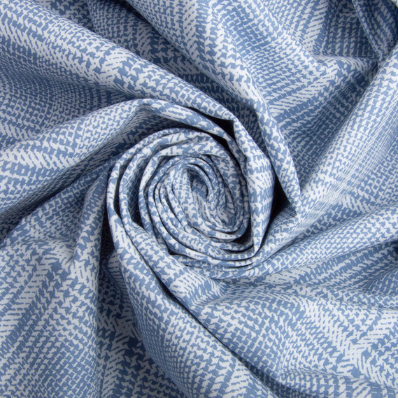 Ranfors coarse calico fabric 2189 Клітина блакитна, фото 1