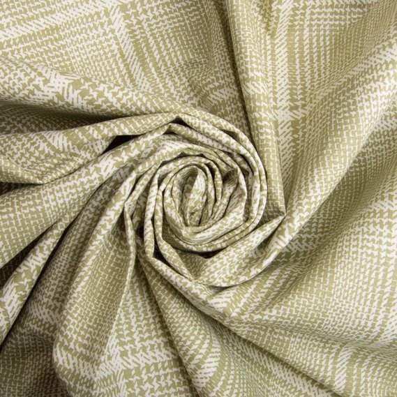 Ranfors coarse calico fabric 2189 Клітина олива, фото 1