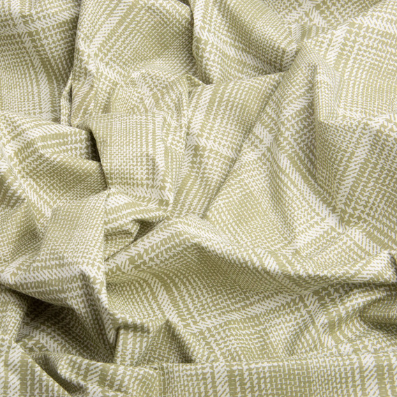 Ranfors coarse calico fabric 2189 Клітина олива, фото 2