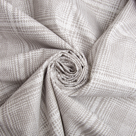 Ranfors coarse calico fabric 2189 Клітина сіро/беж, фото 1