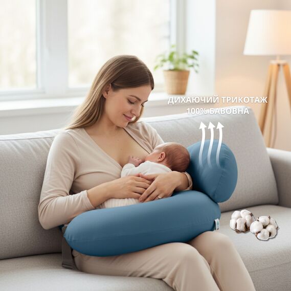 Feeding Pillow "Couch" 60x70x16 cm cotton hypoallergenic fiber м`ята, фото 4