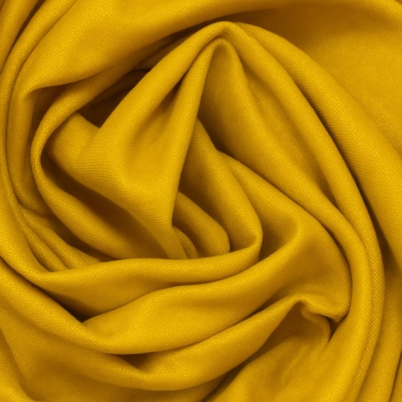 Комплект штор 2 шт 150х260 см, Canvas штори, гардини, портьєри на шторній тасьмі жовта, фото 5