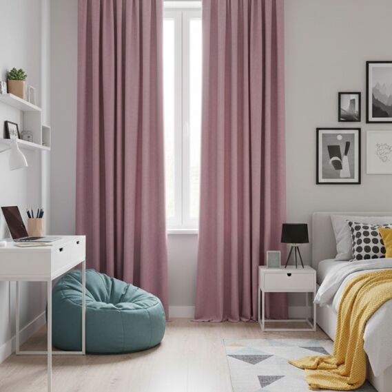 Set of 2 curtains 150x260 cm, Canvas curtains, drapes, portieres on curtain tape фрез, фото 7