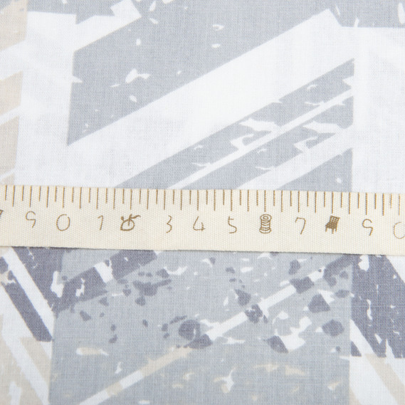 Ranfors coarse calico fabric 4.28642/4 Технополіс сіра, фото 5