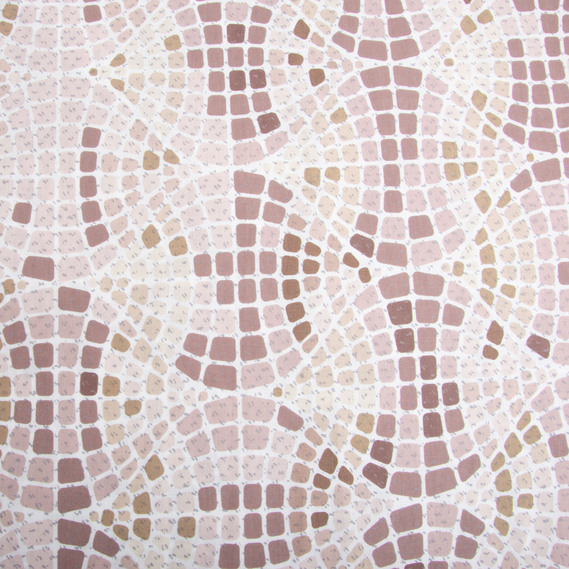 Ткань бязь ранфорс для постельного белья, хлопок, 130 гр/м2, 240 см 12.29922/13 Мозаїка кава, фото 2