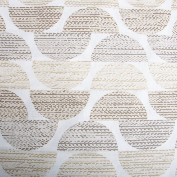 Ткань бязь ранфорс для постельного белья, хлопок, 130 гр/м2, 240 см 10.29915/32 Половинки беж, фото 2