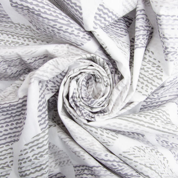 Ткань бязь ранфорс для постельного белья, хлопок, 130 гр/м2, 240 см 10.29915/28 Половинки сірі, фото 1