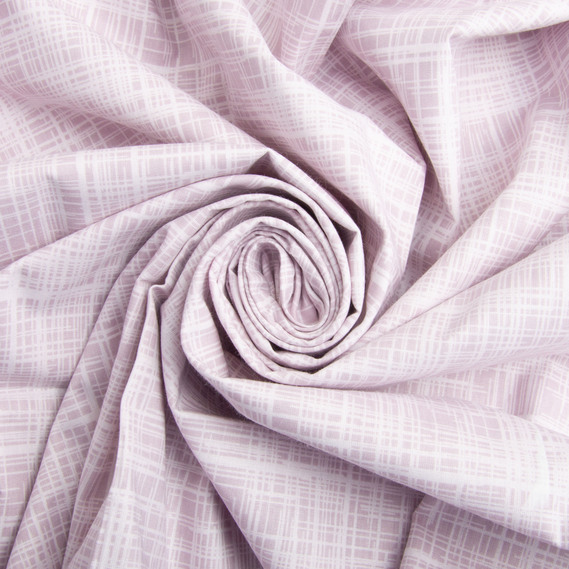 Ткань бязь ранфорс для постельного белья, хлопок, 130 гр/м2, 240 см 1,29775/96 Метелиця лілова, фото 1