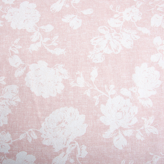 Ткань бязь ранфорс для постельного белья, хлопок, 130 гр/м2, 240 см 3,28997/26 Троянди на пудрі, фото 2