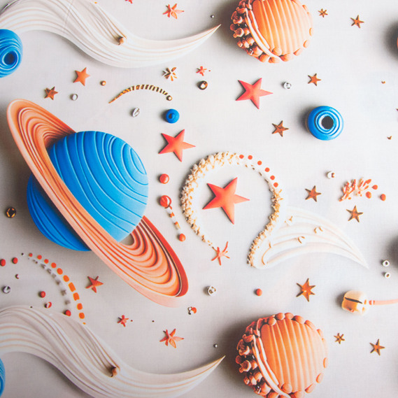 Ткань бязь ранфорс 5D для постельного белья, хлопок 125 гр/м2 240 см натуральная, постельная ткань, ткань для простыней, пододеяльников, наволочек Галактика, фото 2