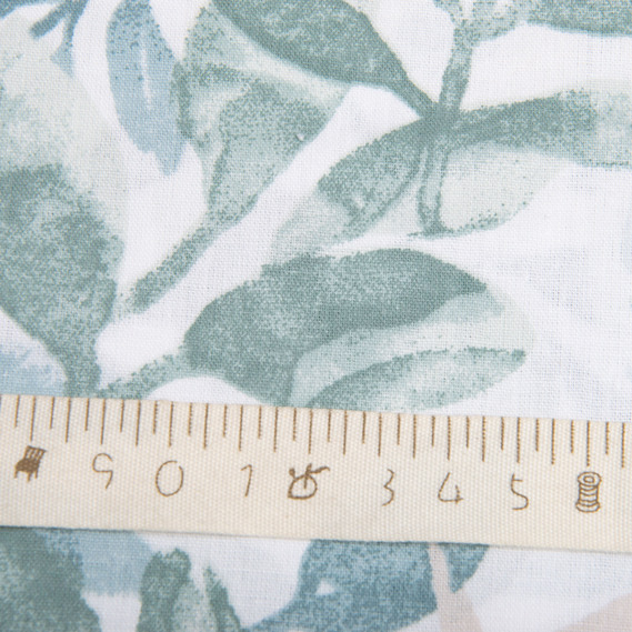 Ткань бязь ранфорс для постельного белья, хлопок, 130 гр/м2, 240 см 11.27809/29 Гілочка petrol, фото 5