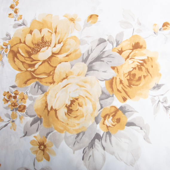 Ткань бязь ранфорс для постельного белья, хлопок, 130 гр/м2, 240 см 7.29035/1 Букет троянд кава, фото 2