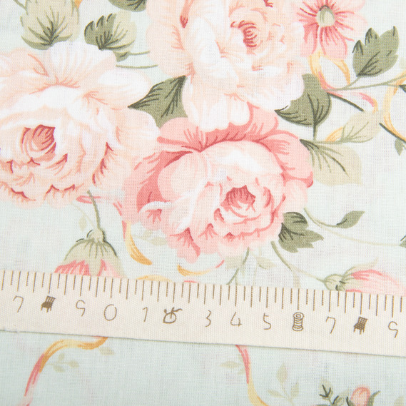 Ткань бязь ранфорс для постельного белья, хлопок, 130 гр/м2, 240 см 12.23615/58 Монсарда м`ята, фото 5