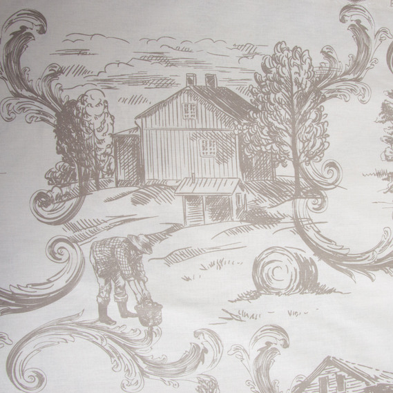 Ткань бязь ранфорс для постельного белья, хлопок, 130 гр/м2, 240 см 2,28088/9 Фазенда беж, фото 2