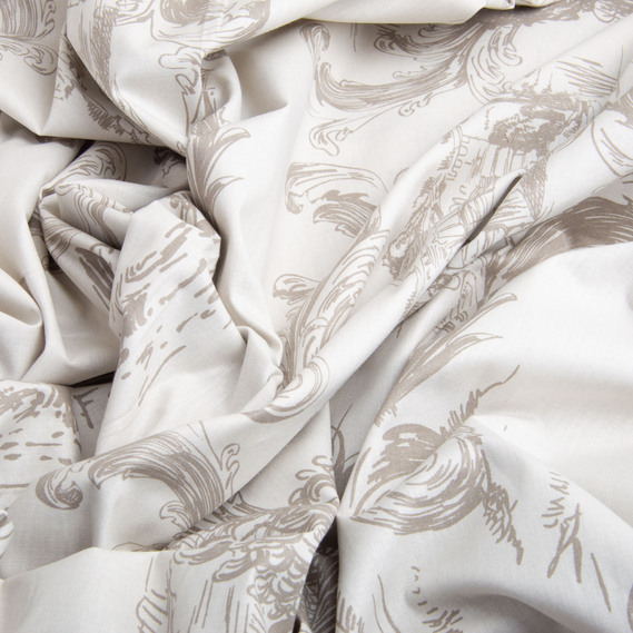 Ткань бязь ранфорс для постельного белья, хлопок, 130 гр/м2, 240 см 2,28088/9 Фазенда беж, фото 3