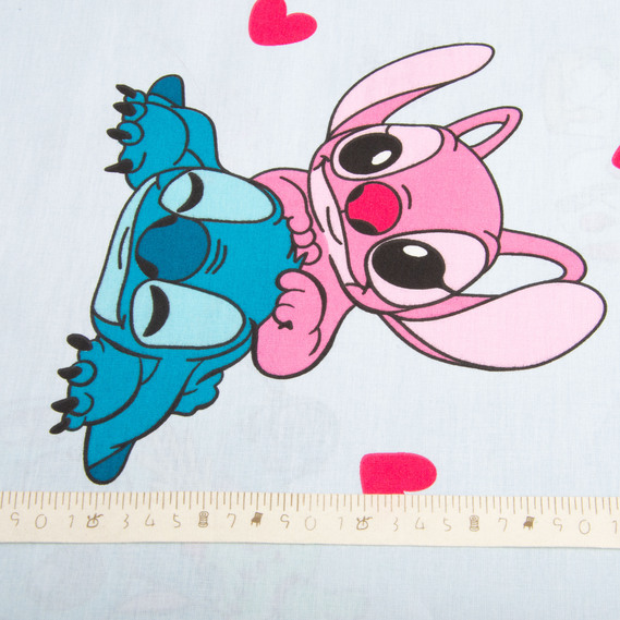 Ranfors coarse calico fabric 25102069/2 Стіч блакитний, фото 5