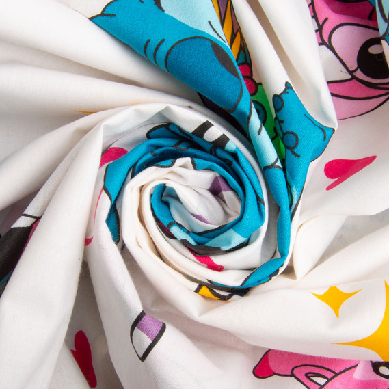 Ткань бязь ранфорс для постельного белья, хлопок, 130 гр/м2, 240 см 25100058/11 Стіч білий №2, фото 1