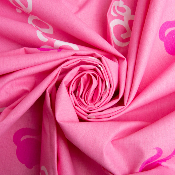 Ткань бязь ранфорс для постельного белья, хлопок, 130 гр/м2, 240 см 25080075/8 Барбі рожева, фото 1