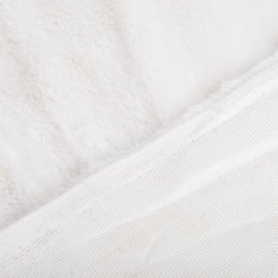 Ткань искусственный мех Кролик Крош 150 см 380 гр/м2, для одежды, шуб, жилетов и интерьерного декора білий, фото 2