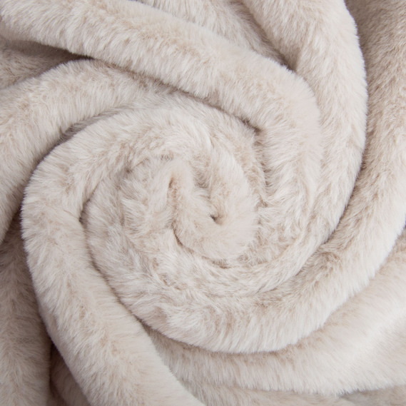 Тканина штучне хутро Кролик Крош 150 см 380 гр/м2, для одягу,  шуб, жилетів та інтер`єрного декору попіл, фото 1