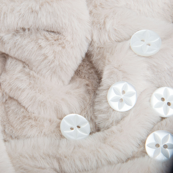 Тканина штучне хутро Кролик Крош 150 см 380 гр/м2, для одягу,  шуб, жилетів та інтер`єрного декору попіл, фото 4