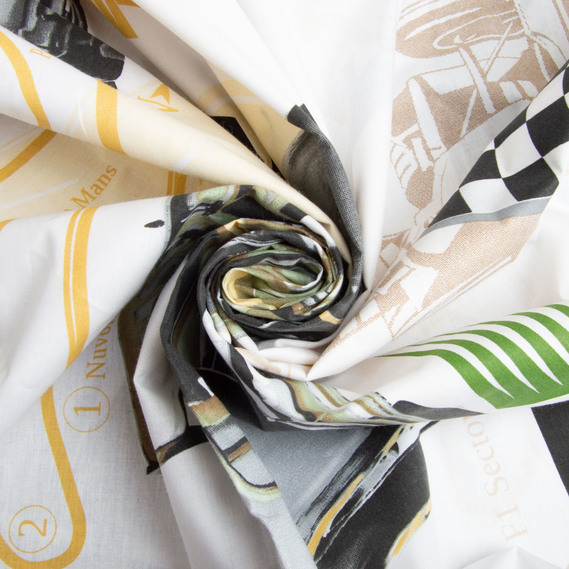 Ткань бязь ранфорс для постельного белья, хлопок, 130 гр/м2, 240 см 25041666/3 Картинг хакі, фото 1