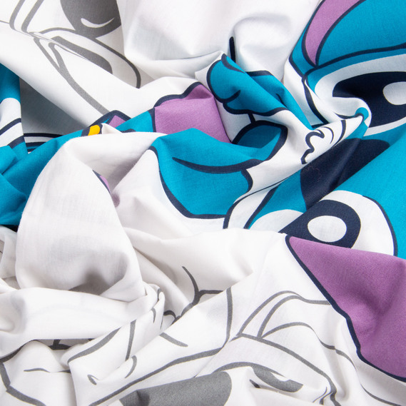 Ткань бязь ранфорс для постельного белья, хлопок, 130 гр/м2, 240 см 25100863/3 Стіч білий, фото 3